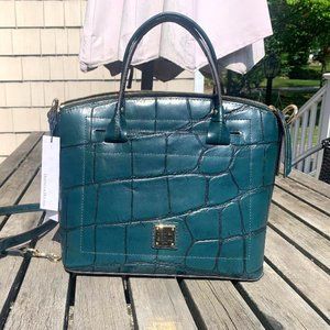 NEW  DOONEY and BURKE Croco  deepTeal